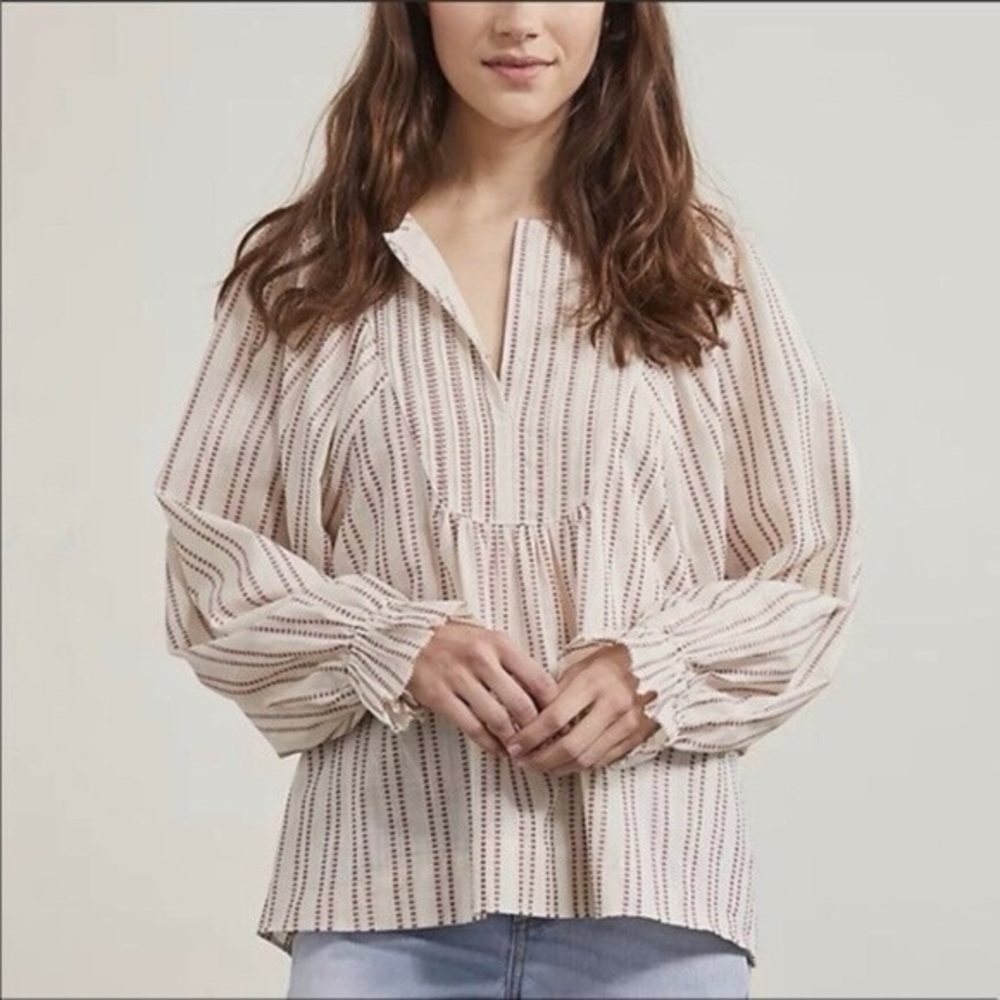 Elizabeth and James Pintuck Bib Blouse